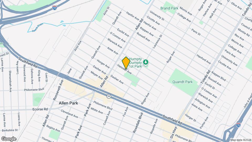15185 Hanover Ave Mapa y Detalles de la Ubicación
