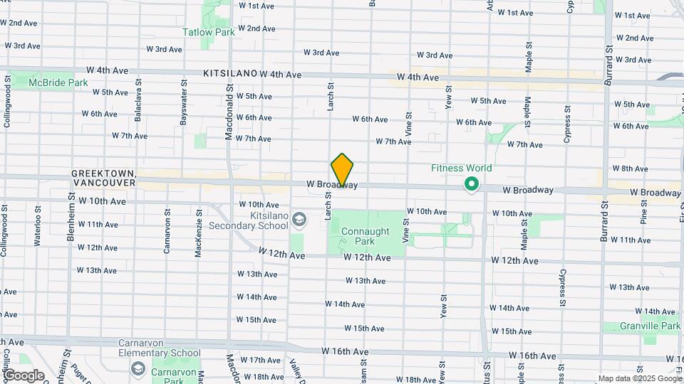 2466 Broadway W Map and Location Details