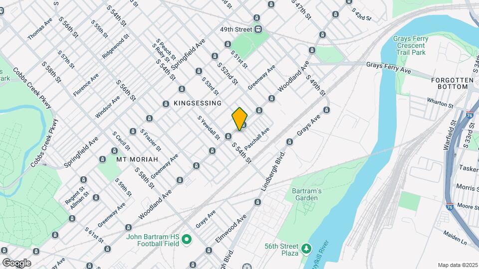 5534 Woodland Ave Map and Location Details