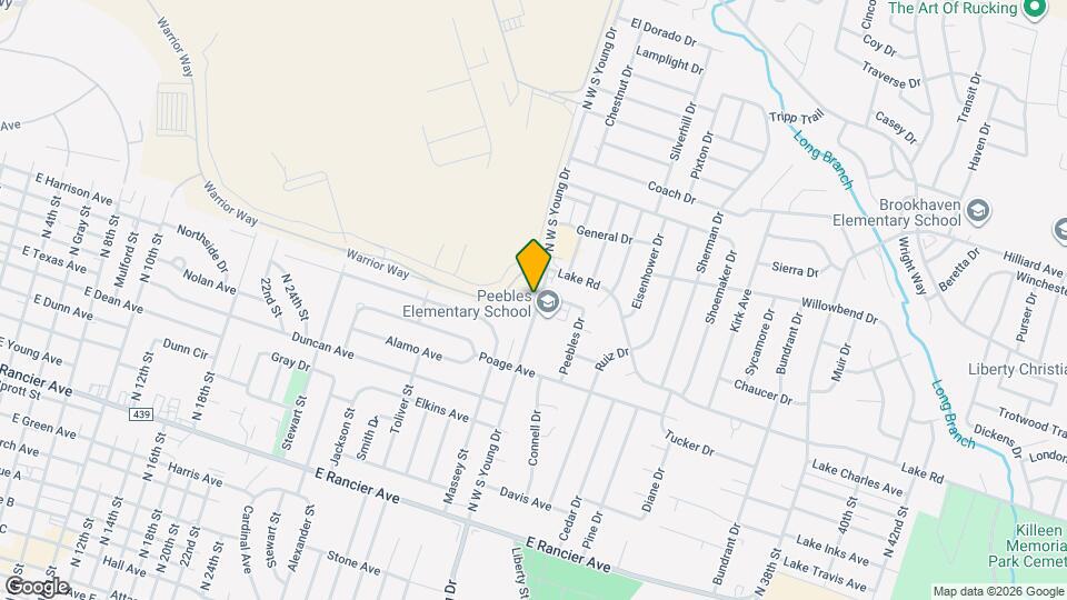 1805 N W S Young Dr Map and Location Details