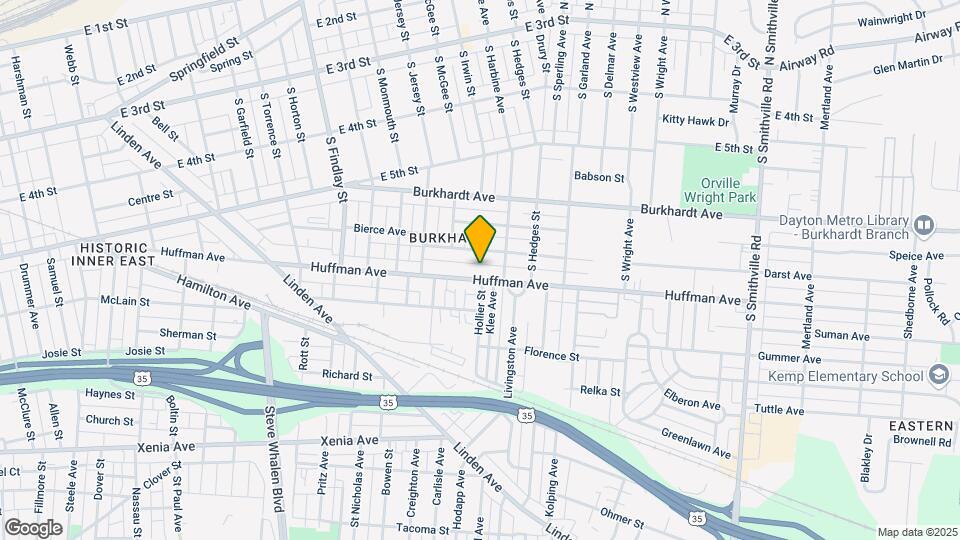 1045 Huffman Ave Map and Location Details