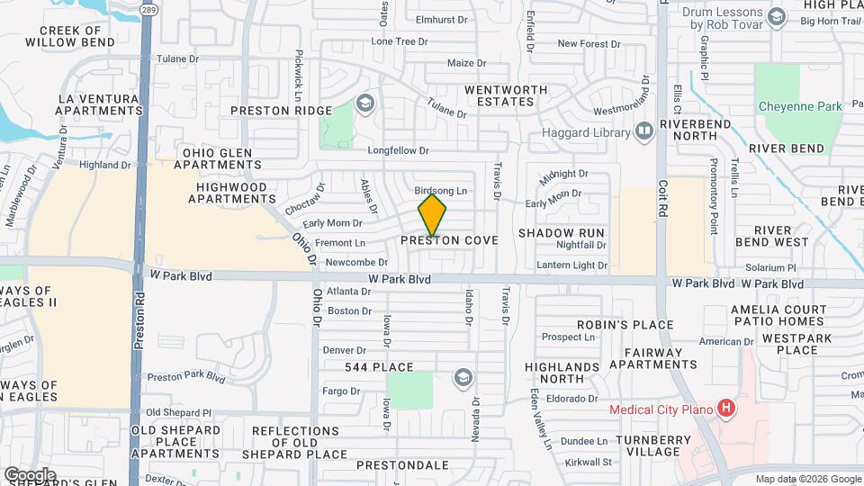 Upscale West Plano home with great outdoor entertaining Map and Location Details