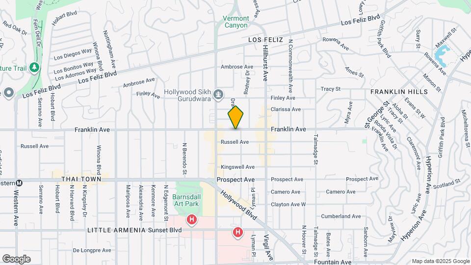 4612 Franklin Ave Map and Location Details