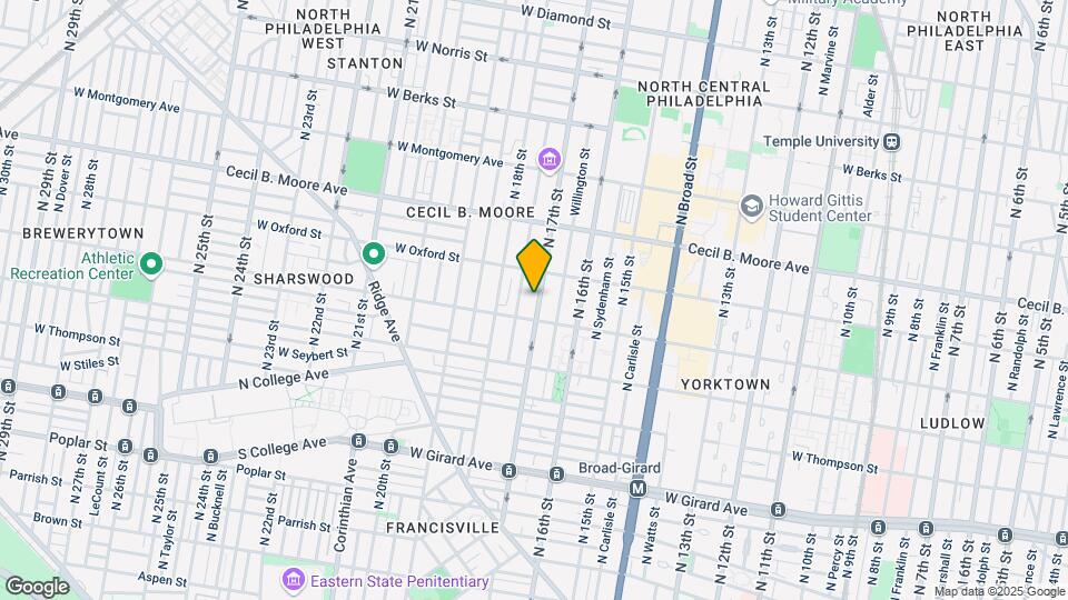1518 N 17th St Map and Location Details