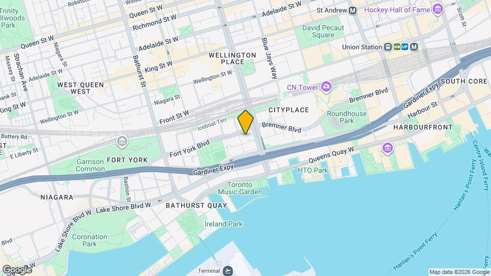 15 Fort York Blvd, Unit 4512 Map and Location Details
