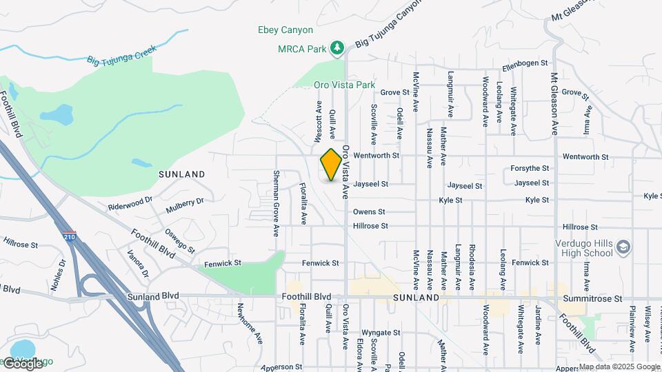 10801 1/2 Wescott Avenue Unit Map and Location Details