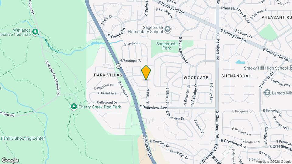 4973 S Dillon St Map and Location Details