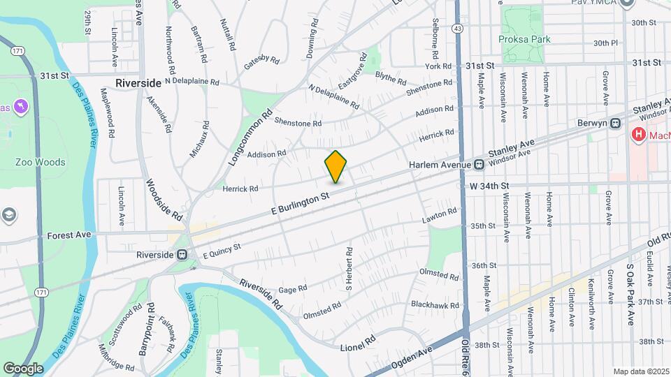 204 E Burlington St Map and Location Details