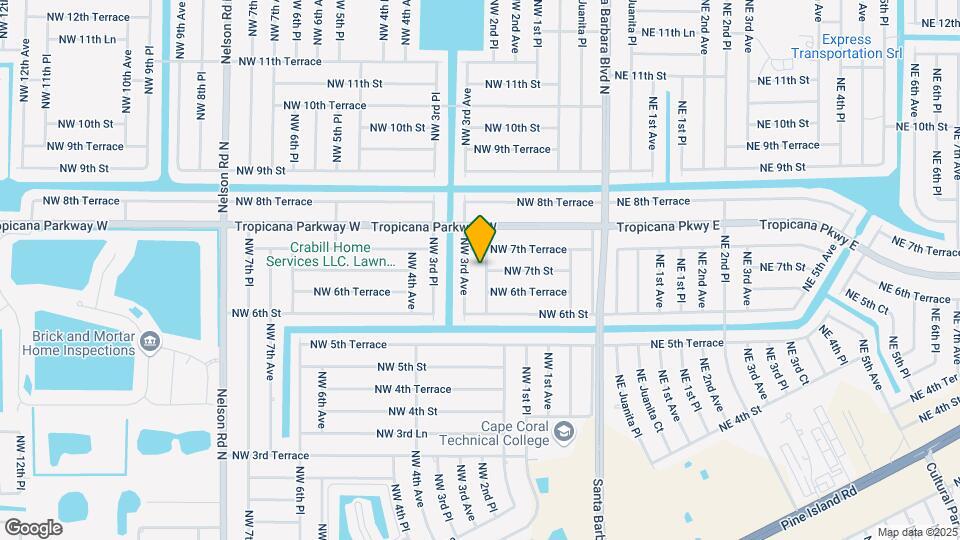626 NW 2nd Pl Map and Location Details