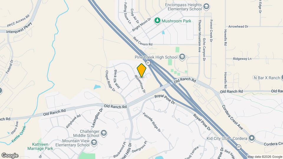 10622 Silverton Creek Point Map and Location Details