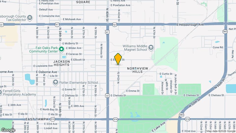 4024 E Louisiana Ave Map and Location Details