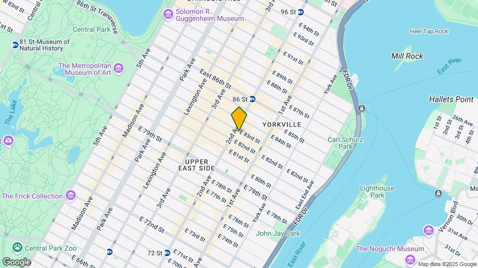 302 E 83rd St Map and Location Details