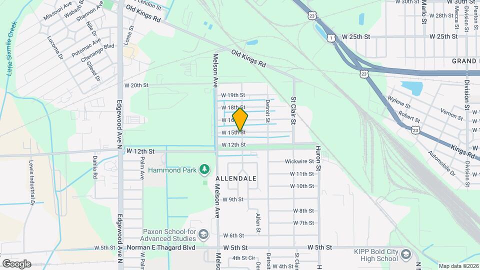 3104 W 15th St Map and Location Details