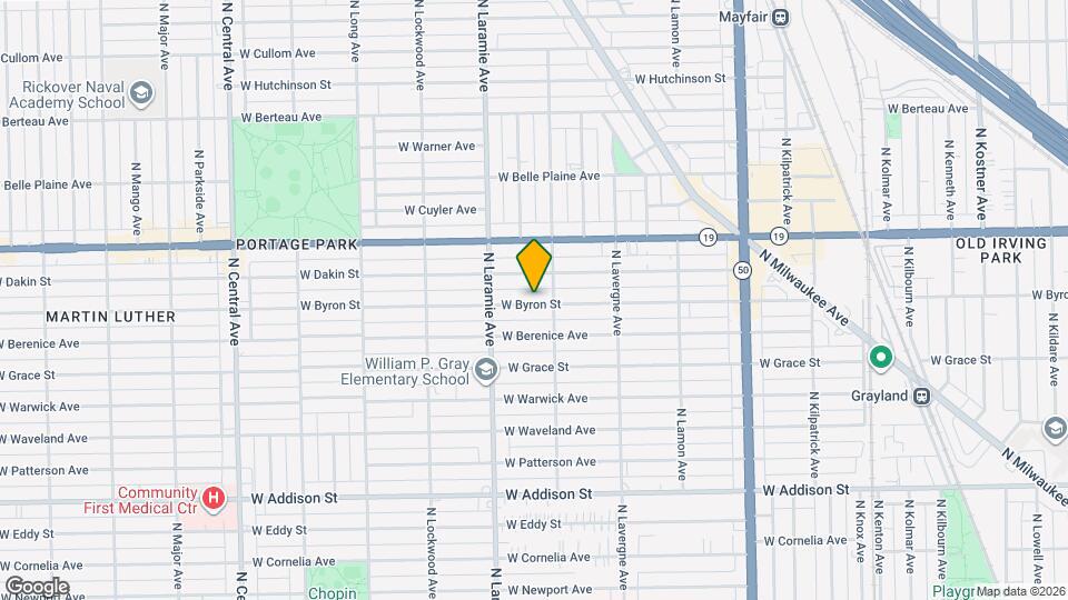 5118 W Byron St, Unit Second Floor Mapa y Detalles de la Ubicación