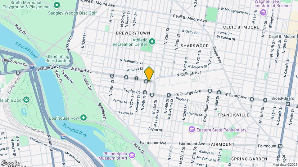 2542 W Girard Ave Map and Location Details