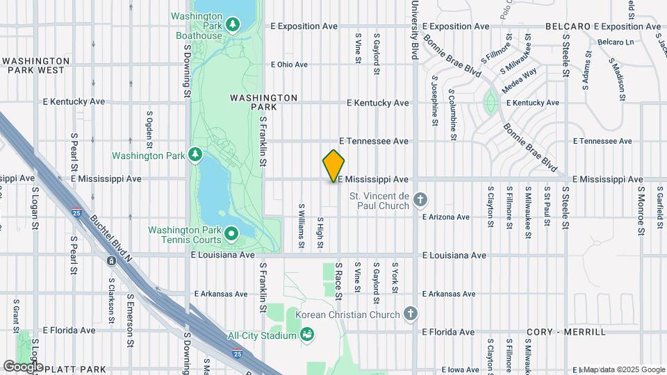 1125 S Race St Map and Location Details