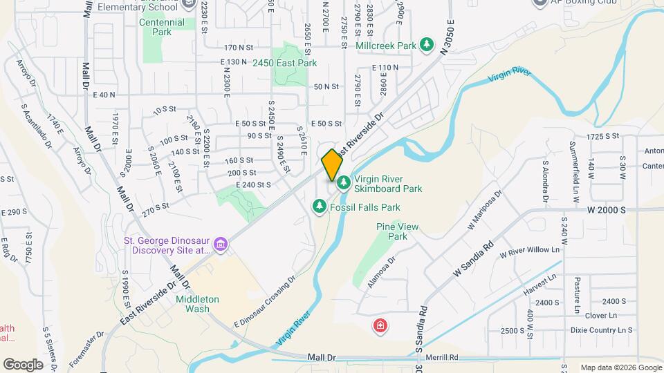 233 S 2700 E Cir Map and Location Details