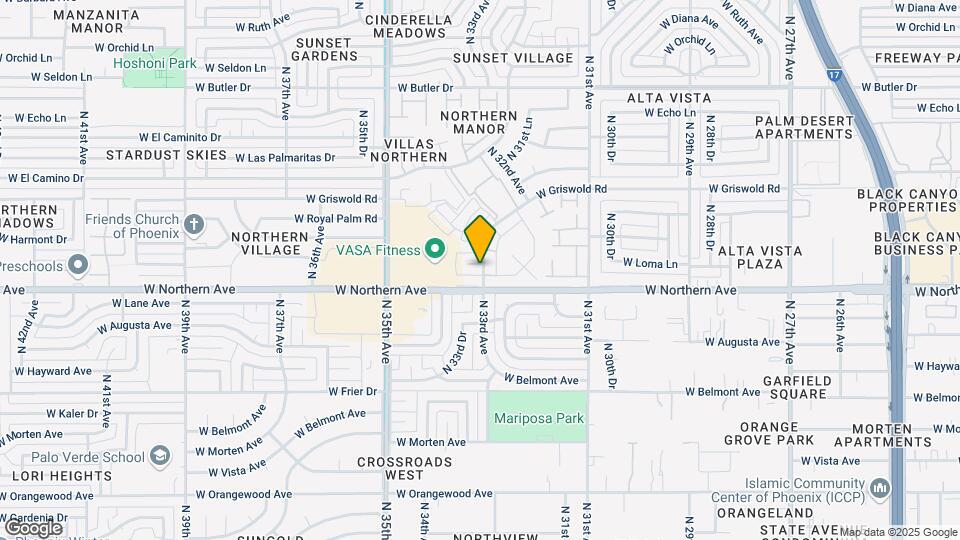 3315 W Loma Ln Mapa y Detalles de la Ubicación