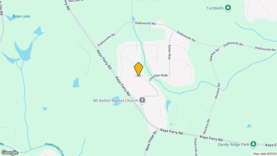 135 Williams Bluff Mapa y Detalles de la Ubicación