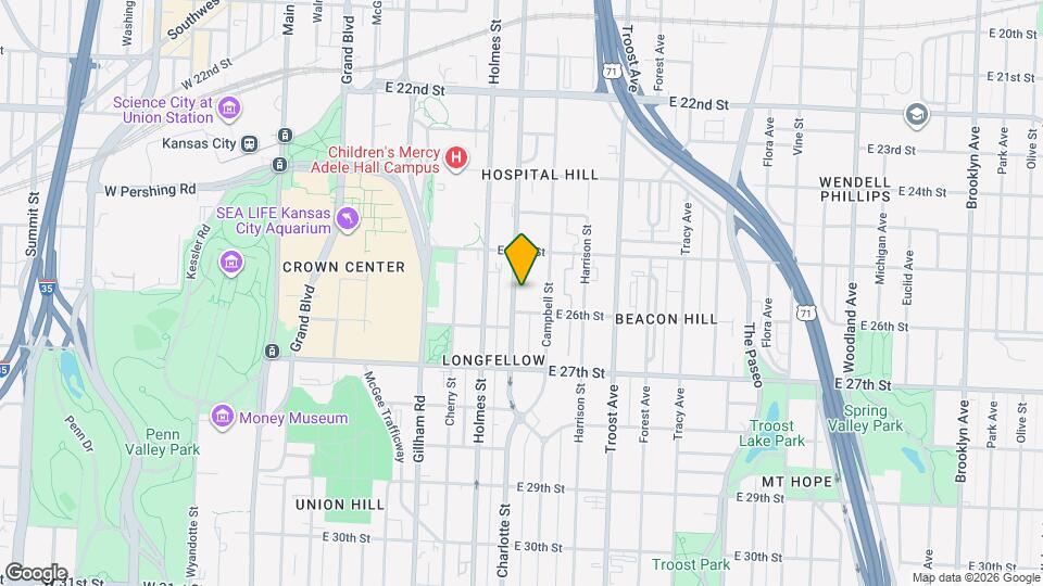 2535 Charlotte St Map and Location Details