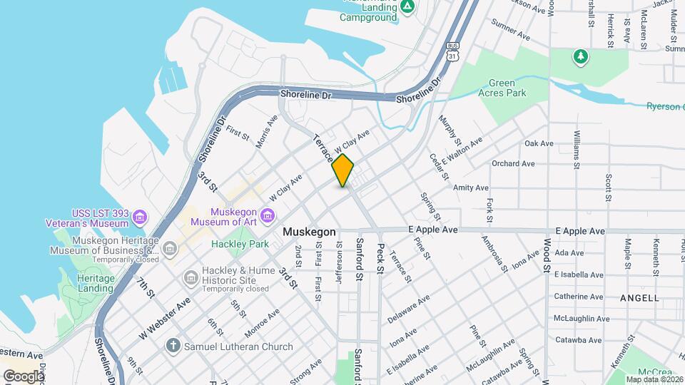 Lofts of Muskegon Mapa y Detalles de la Ubicación