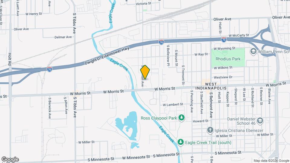 1123 S Warman Ave Map and Location Details