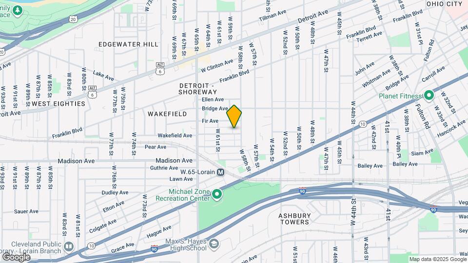 5904 Wakefield Ave Map and Location Details