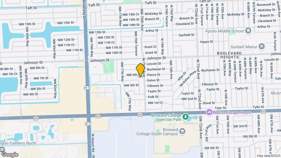 531 NW 76th Terrace Map and Location Details