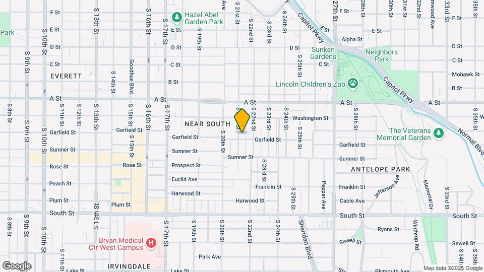 2100 Garfield St Mapa y Detalles de la Ubicación