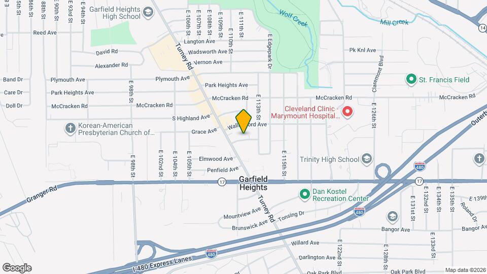 11103 Lincoln Ave Map and Location Details