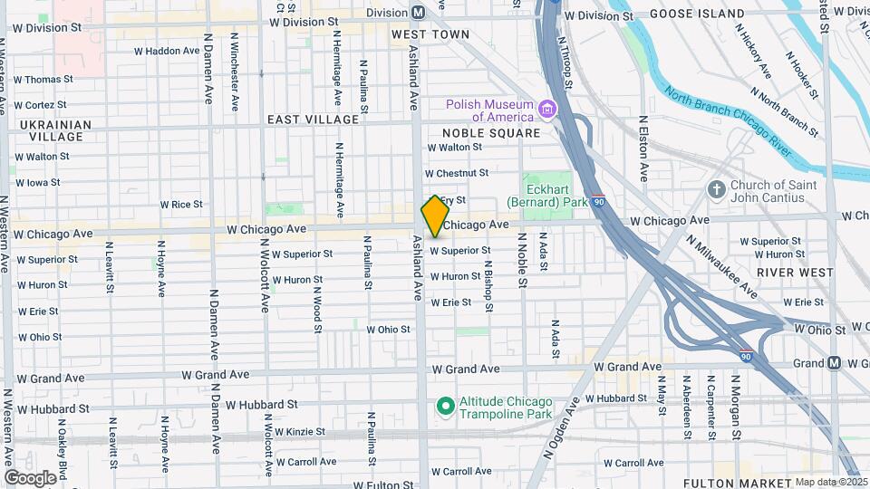 1518 W Superior St Map and Location Details