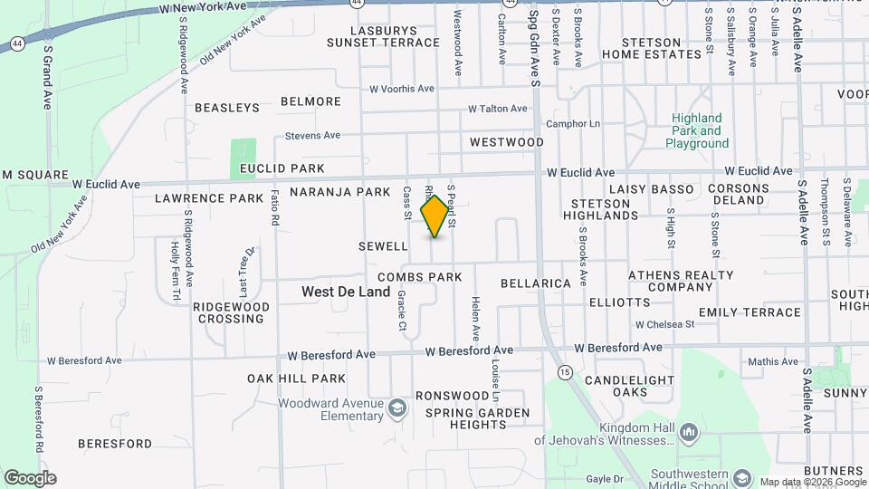 655 Rhodes Dr Map and Location Details