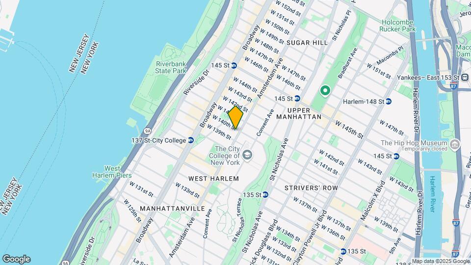1616 Amsterdam Ave Mapa y Detalles de la Ubicación