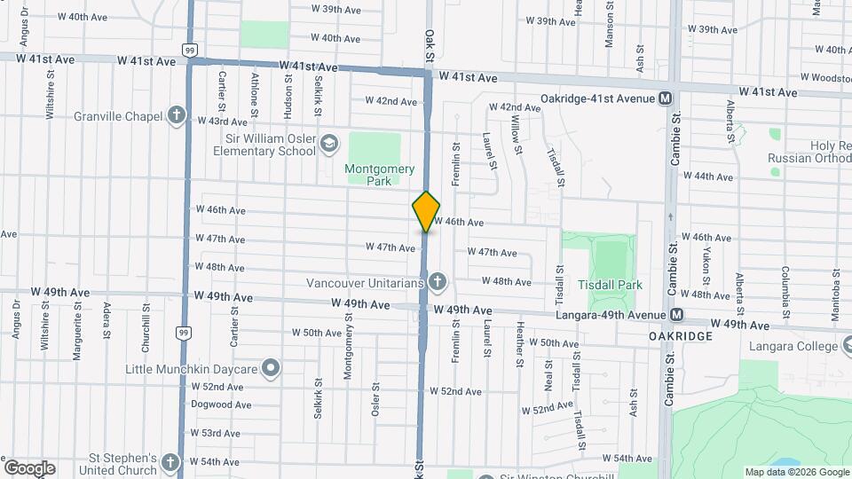 6258 Oak St Map and Location Details