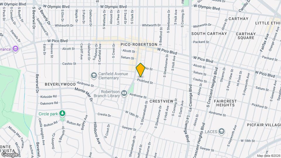 1547 S Wooster St Map and Location Details