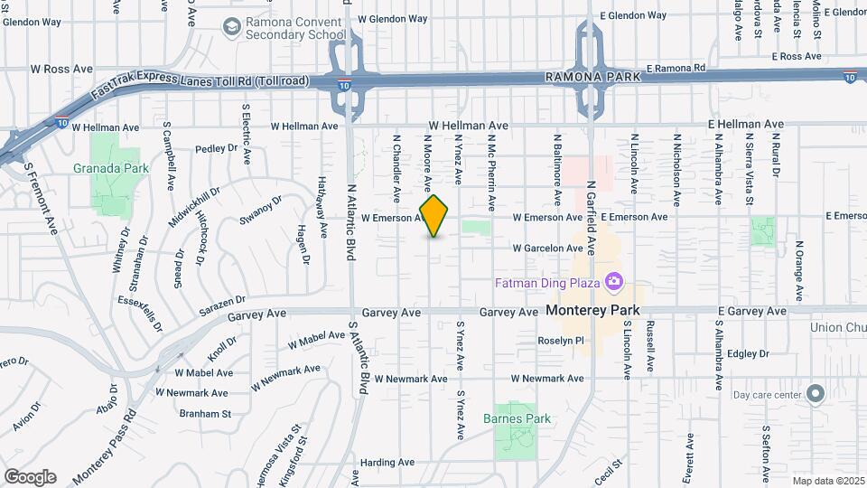 306 N Moore Ave Map and Location Details