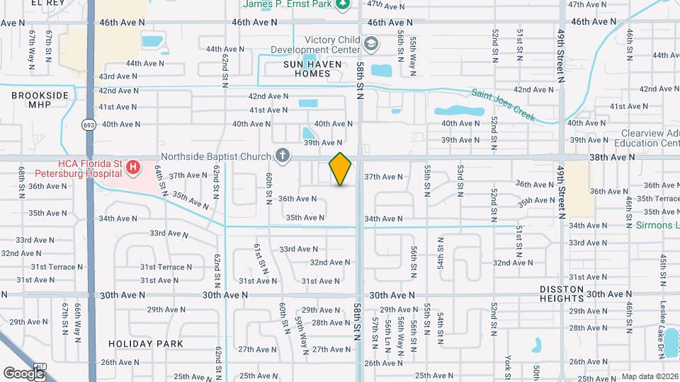 2 Bed/1 Bath - Unit 6 Map and Location Details
