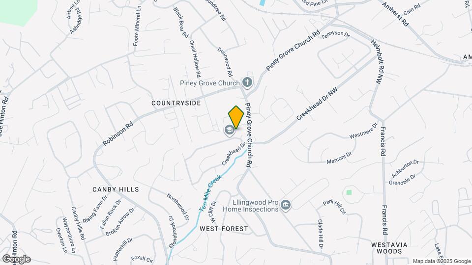 2419 Glen Meadow Rd Map and Location Details