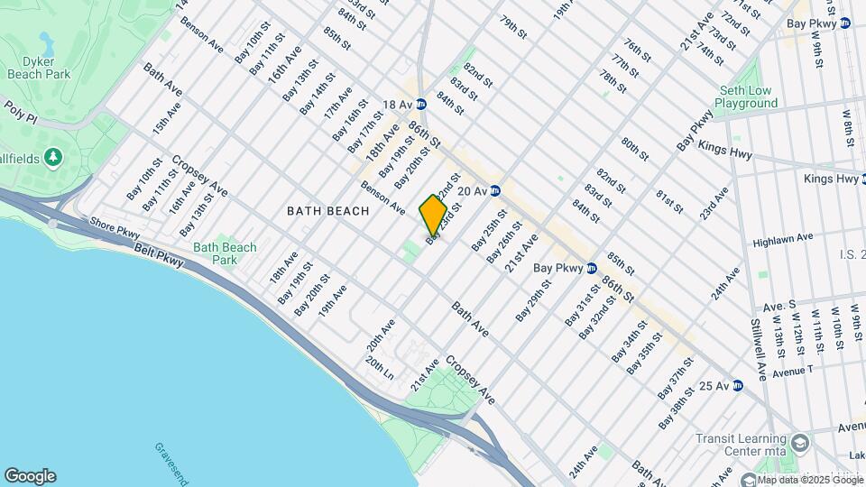 115-121 Bay 23rd St Map and Location Details