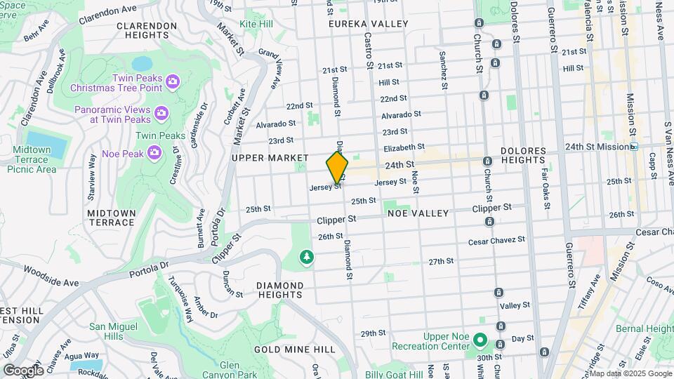 501 Jersey St Map and Location Details