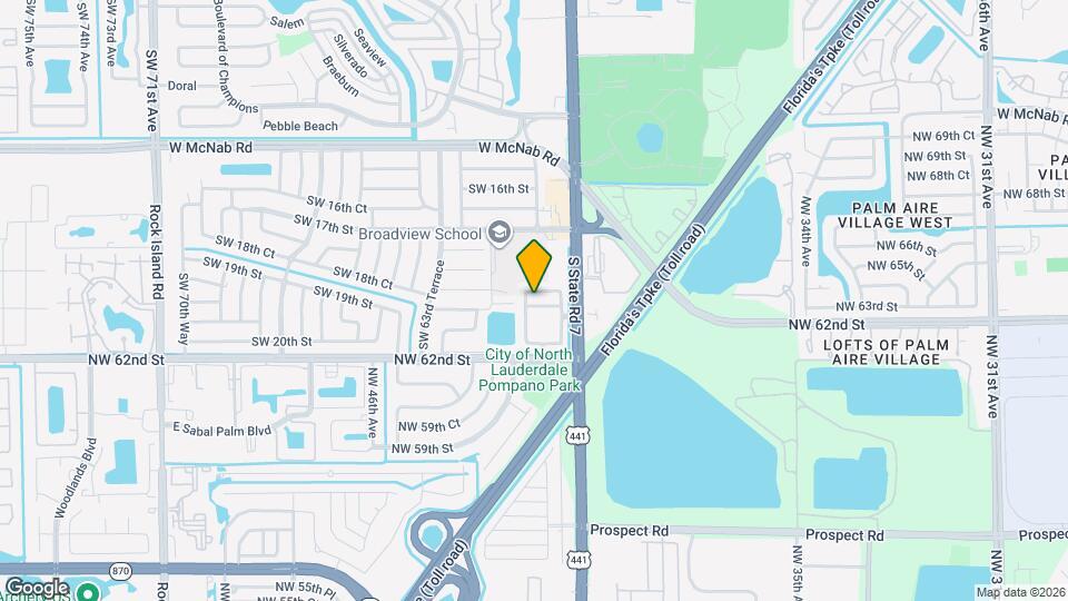 6059 SW 19th Ct Map and Location Details