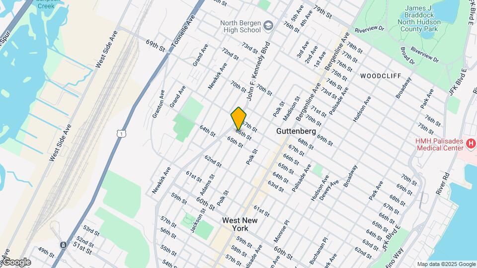 597 66th St Map and Location Details