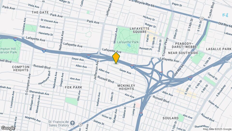 2135 Geyer Ave Mapa y Detalles de la Ubicación
