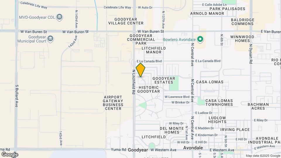 842 N Las Palmas Dr Map and Location Details