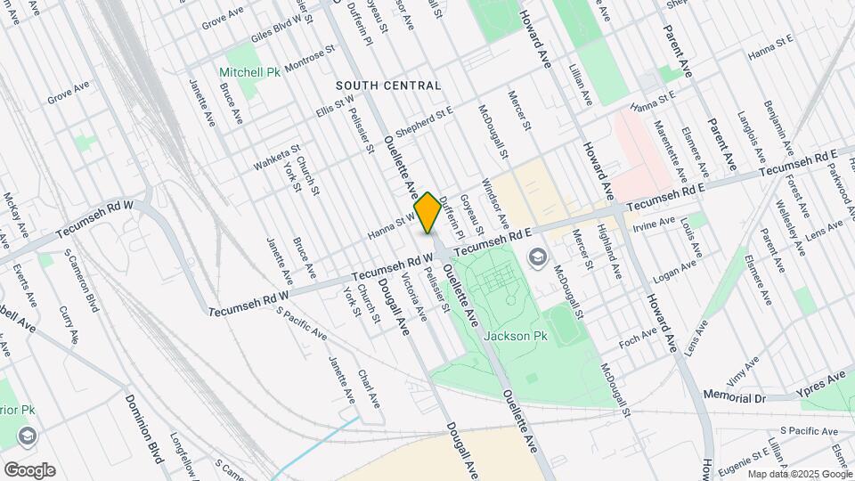 1653 Ouellette Ave Map and Location Details