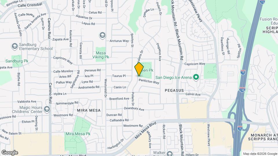 9020 Penticton Way Map and Location Details