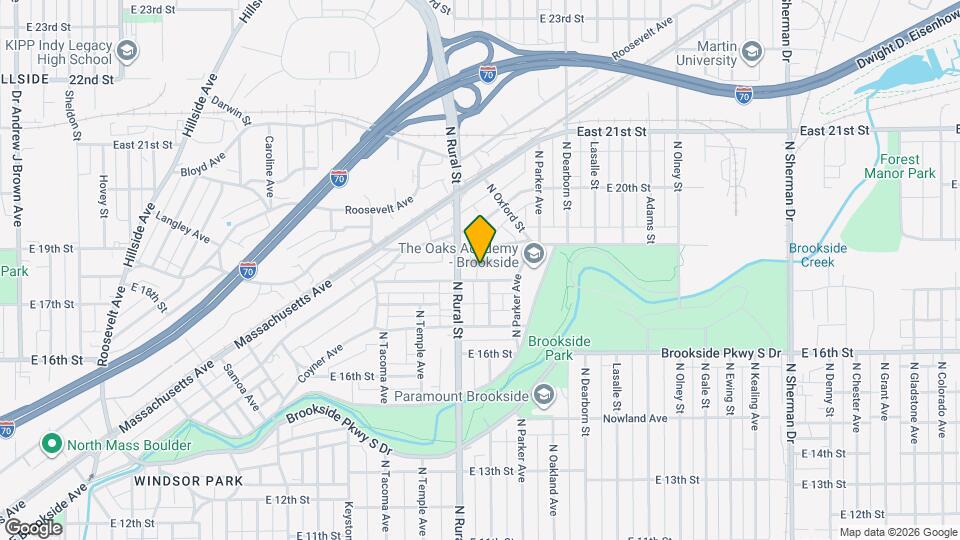 2822 E 18th St Map and Location Details