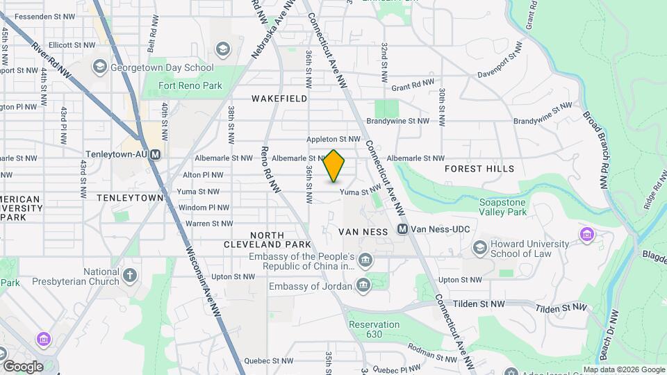3521 Yuma St NW Map and Location Details
