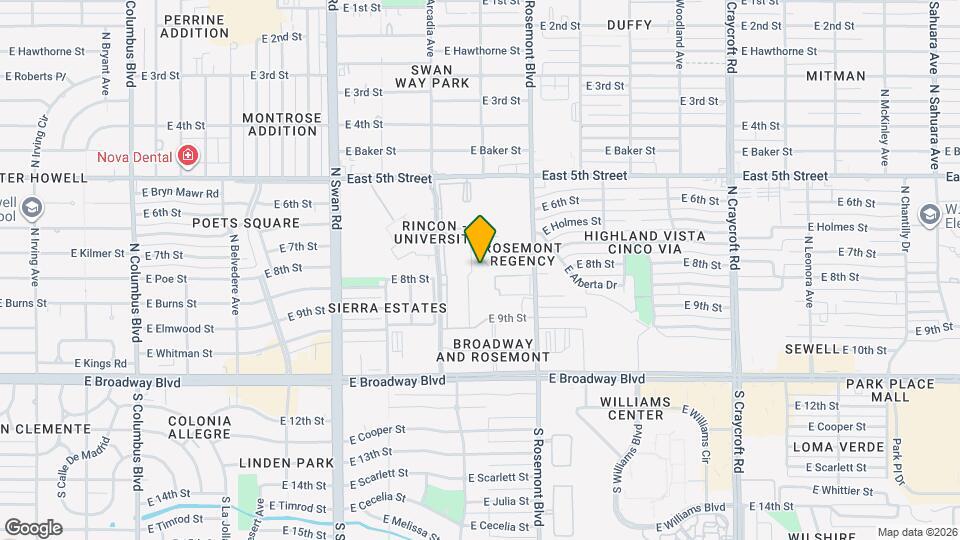 4962 E South Regency Cir Map and Location Details