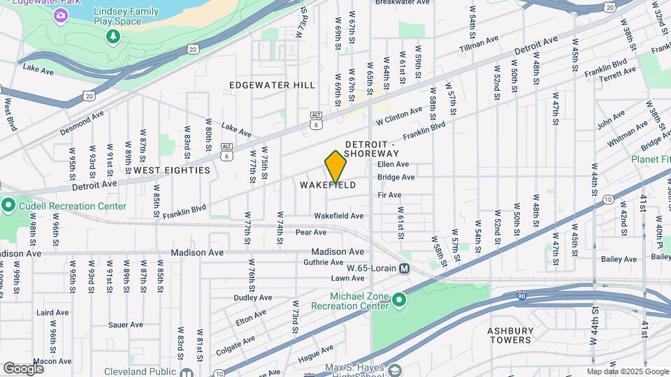 6801 Bridge Ave Mapa y Detalles de la Ubicación